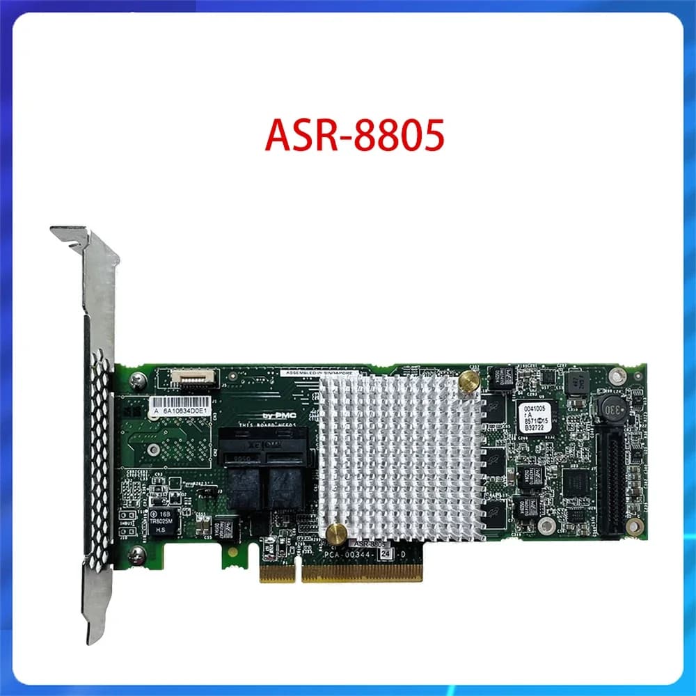Scheda controller originale per Adaptec ASR-8805 PCI-E 3.0 SAS SATA SSD RAID 12 Gb/s Scheda di espansione PCI E esterna Scheda di espansione HBA