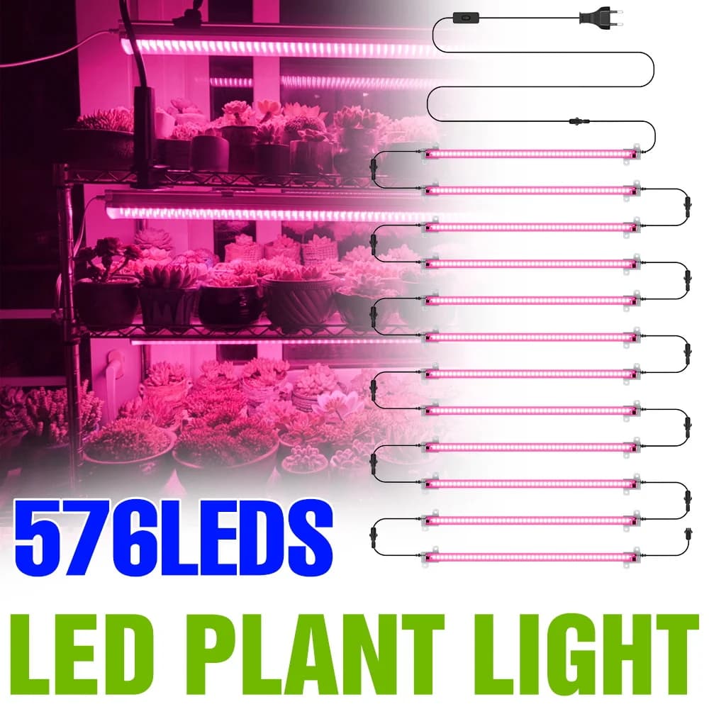 LED Lamp for Complete Spectrum Cultivation, 220V Plant Lighting, for Indoor Cultivation, Serre, Blinds, Plants in Germination, Flowers, Hydroponic