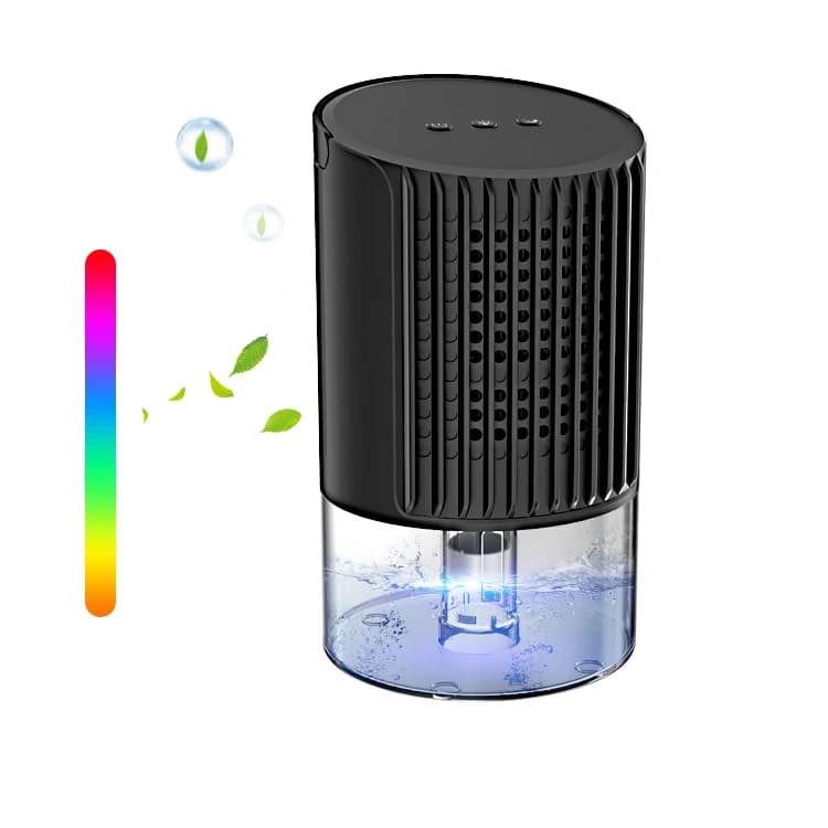 Dehumidifier Automatic Shut Off Full Seven Colors Home Basement 1 Liter Water Tank Mini Air Dehumidifier
