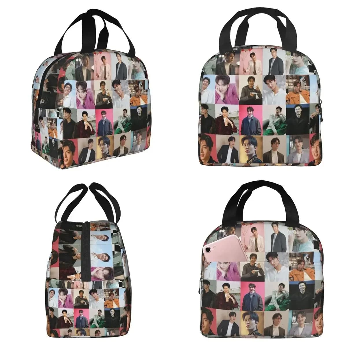 Lee Min Ho 1 Insulated Lunch Bag for Kids School Cooler Thermal Food Box Tote Portable Lunch Boxes Container
