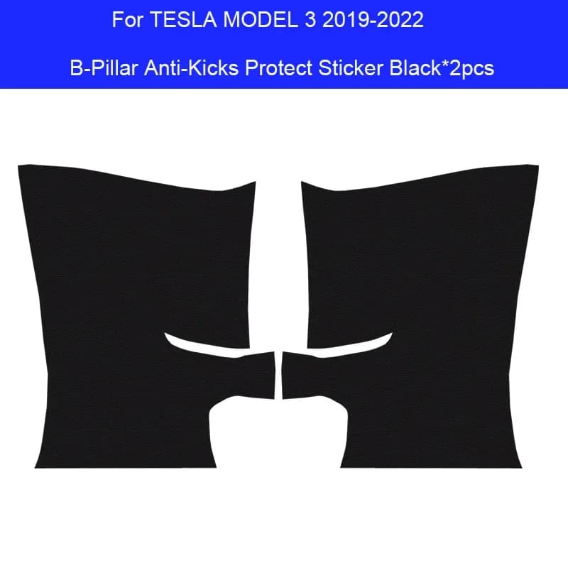 Car B-Pilastro Anti-Sporco Door Anti-Calco Protect Pad For TESLA MODEL 3 2019-Present Car Tronco Accessories Graffi resistors
