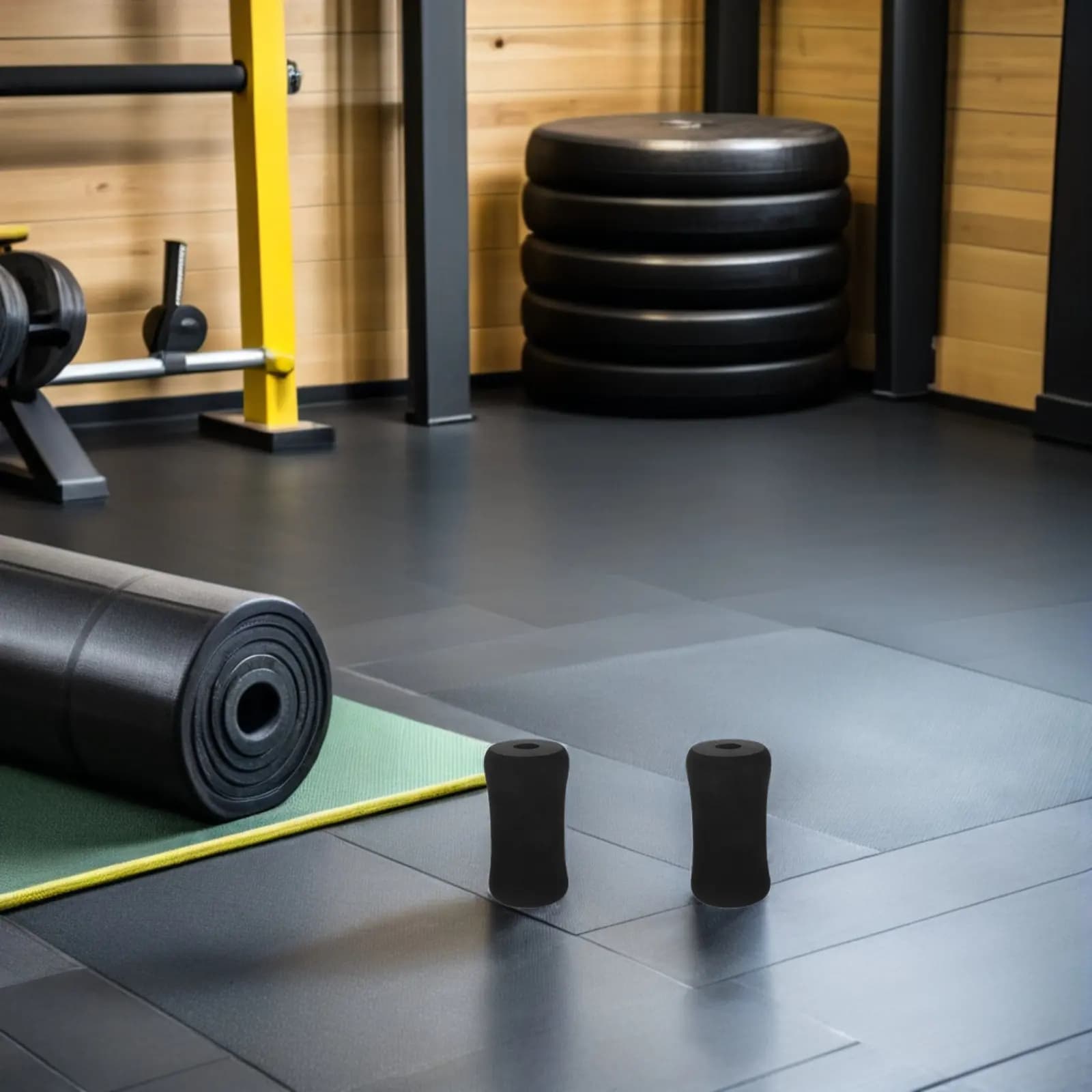 6Pcs Gym Foam Roller Pads Set High Density Anti-Slip Leg Extension Pad Extender Weight Bench Foot Cushion Exercise Equipment