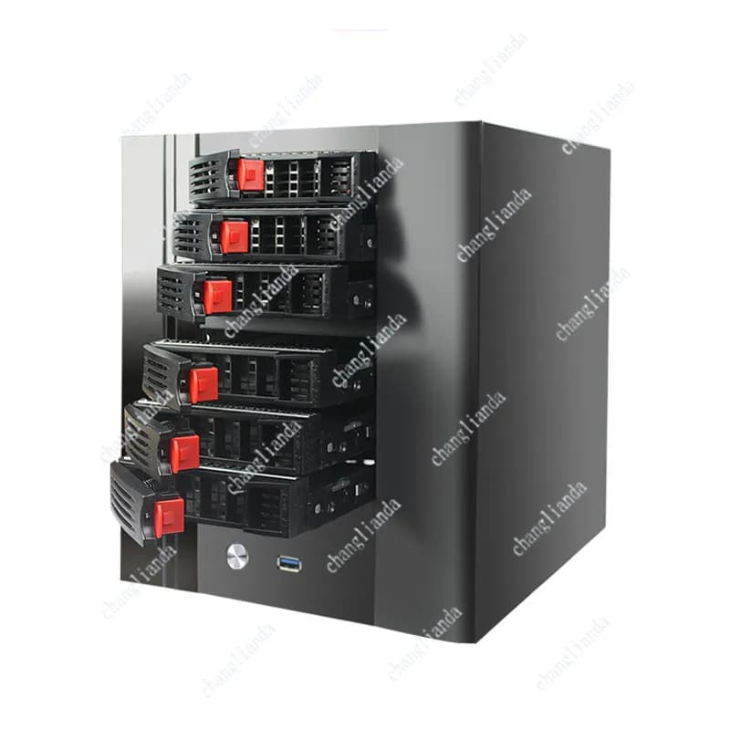 Chassis Nas, backplane SATA sostituibile a caldo da 6/8 alloggiamenti, cloud di archiviazione di rete domestica, server interstellare IPFS