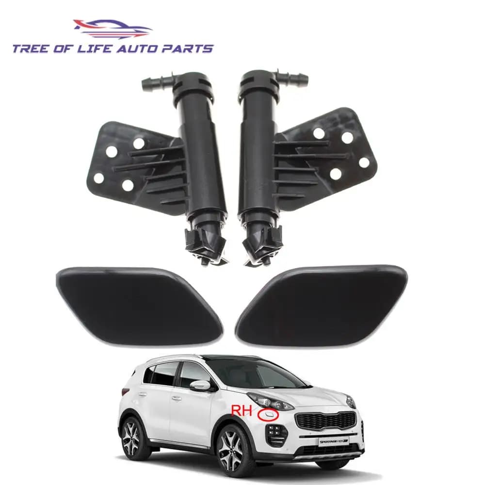 Per KIA Sportage IV KX5 2016 2017 2018 2019 Faro anteriore Ugello lavafari Pulizia pompa a spruzzo + Tappo di copertura 98672F1000