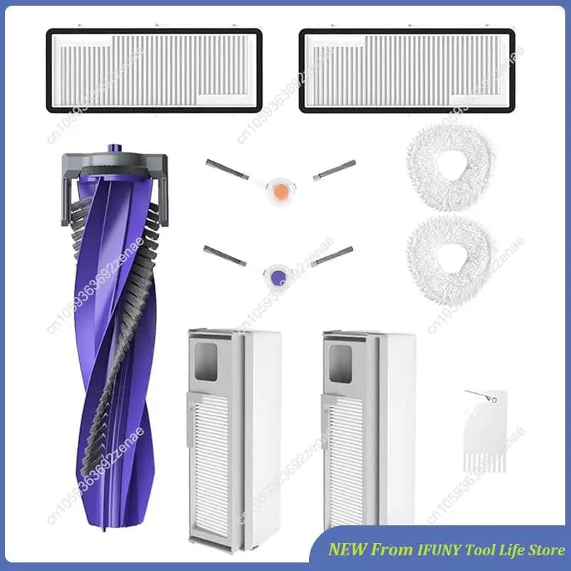 For Vacuum Cleaner Robot Narwal Freo X Ultra Z Ultra: Main and Side Brush of New Spare Parts