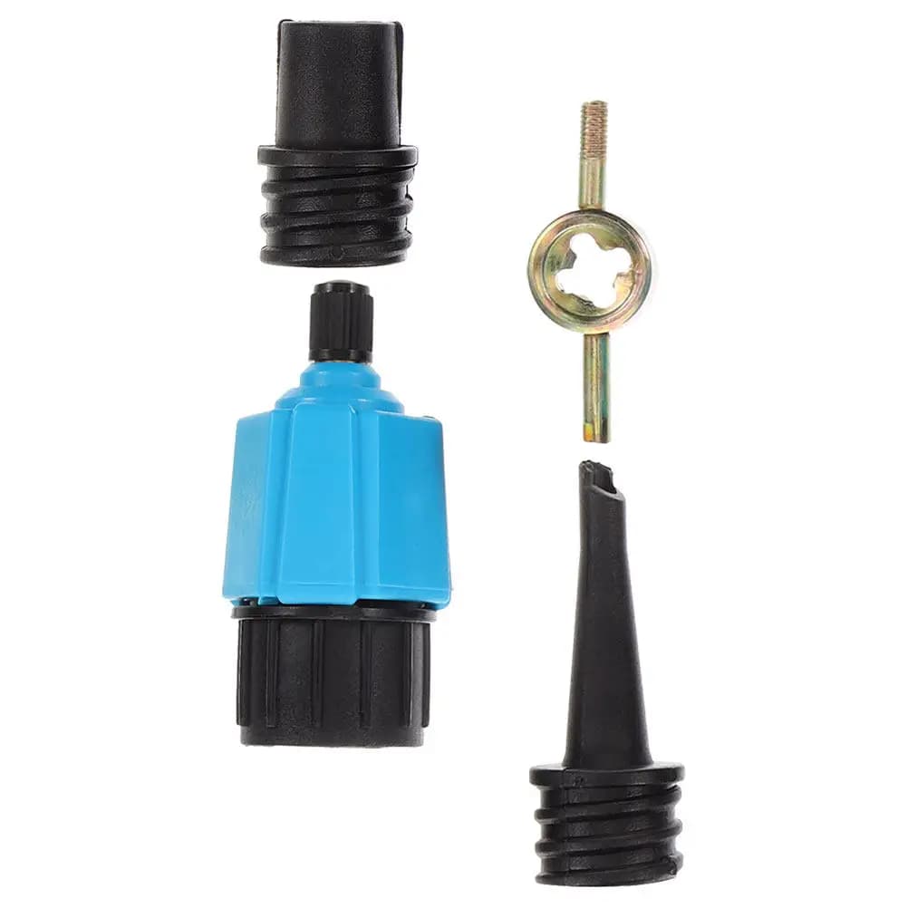 Set Adattatore Valvola Aria Kayak, Ugello Pompa Multiuso per Barche Gonfiabili, Paddle Board, Materassi ad Aria, Adattatore per Compressore
