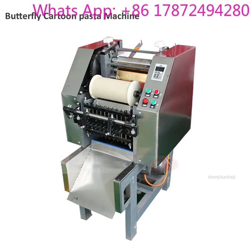 Nuova Macchina per Pasta a Forma di Farfalla, Automatica Commerciale per Noodles Colorati di Frutta e Verdura, Macchina per Farina 220v/380v 1pz