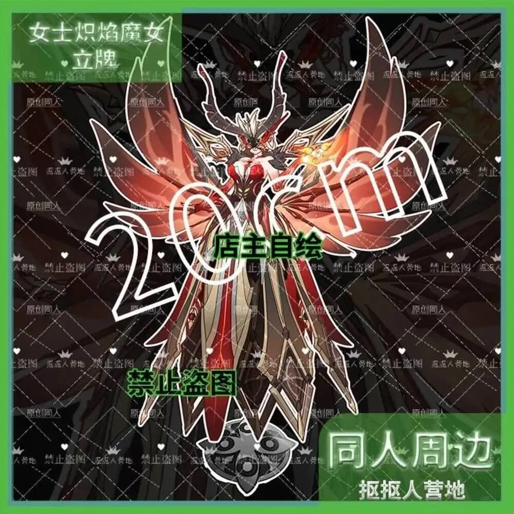 Decorazione da Scrivania Genshin Impact, Figurina in Acrilico di Rosalyne-Kruzchka Lohefalter, Modello Anime da Collezione