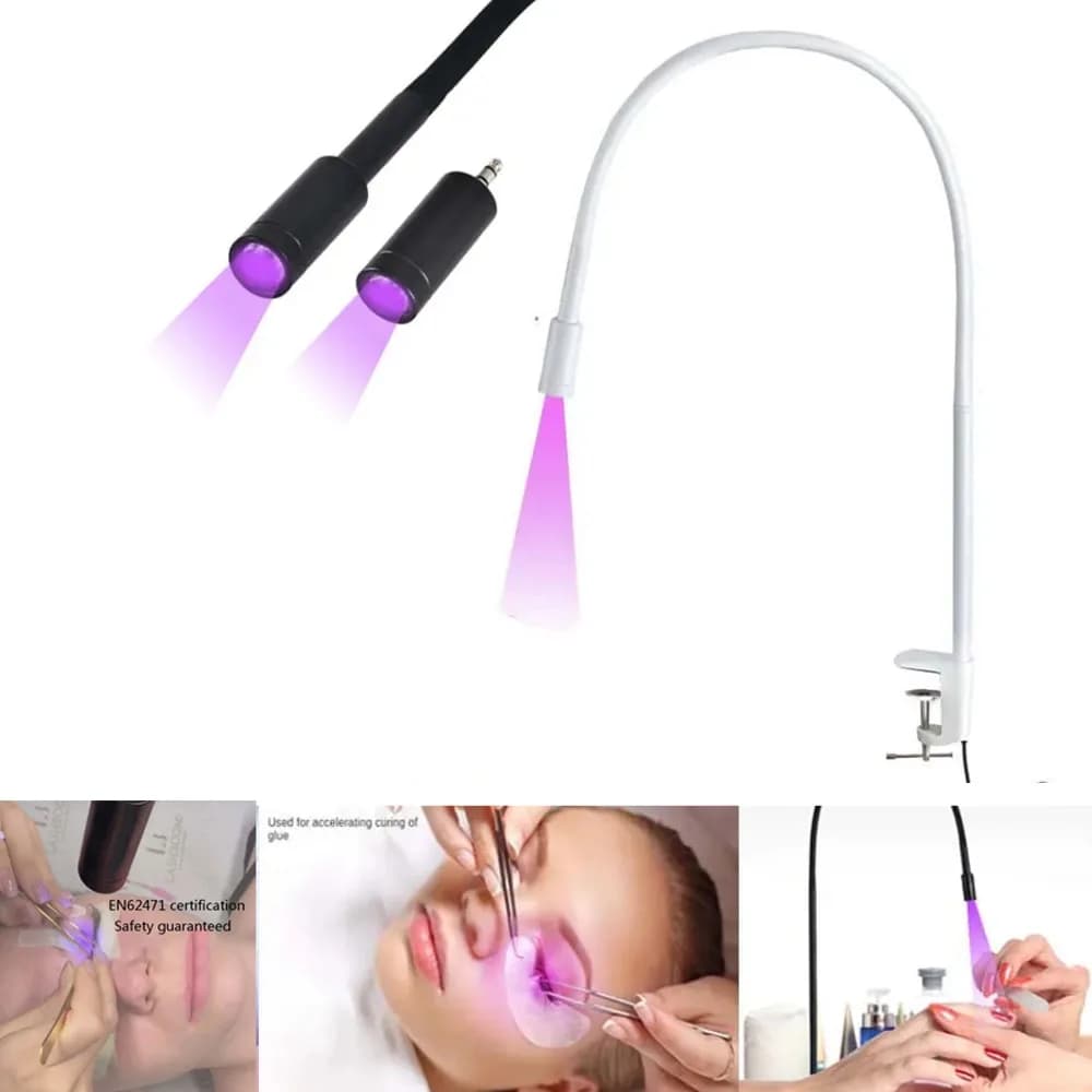 USB UV luce ultravioletta LED colla UV polimerizzazione luce bellezza ciglia ciglia finte innesto piede interruttore lampada da terra