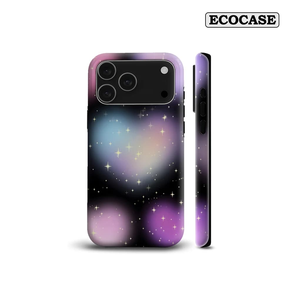 Custodia per iPhone 17 con Cuore Luminoso Scintillante, Must-Have per iPhone 17 16 15 14 13 12 Pro Max Plus, Cover Posteriore a Doppio Strato