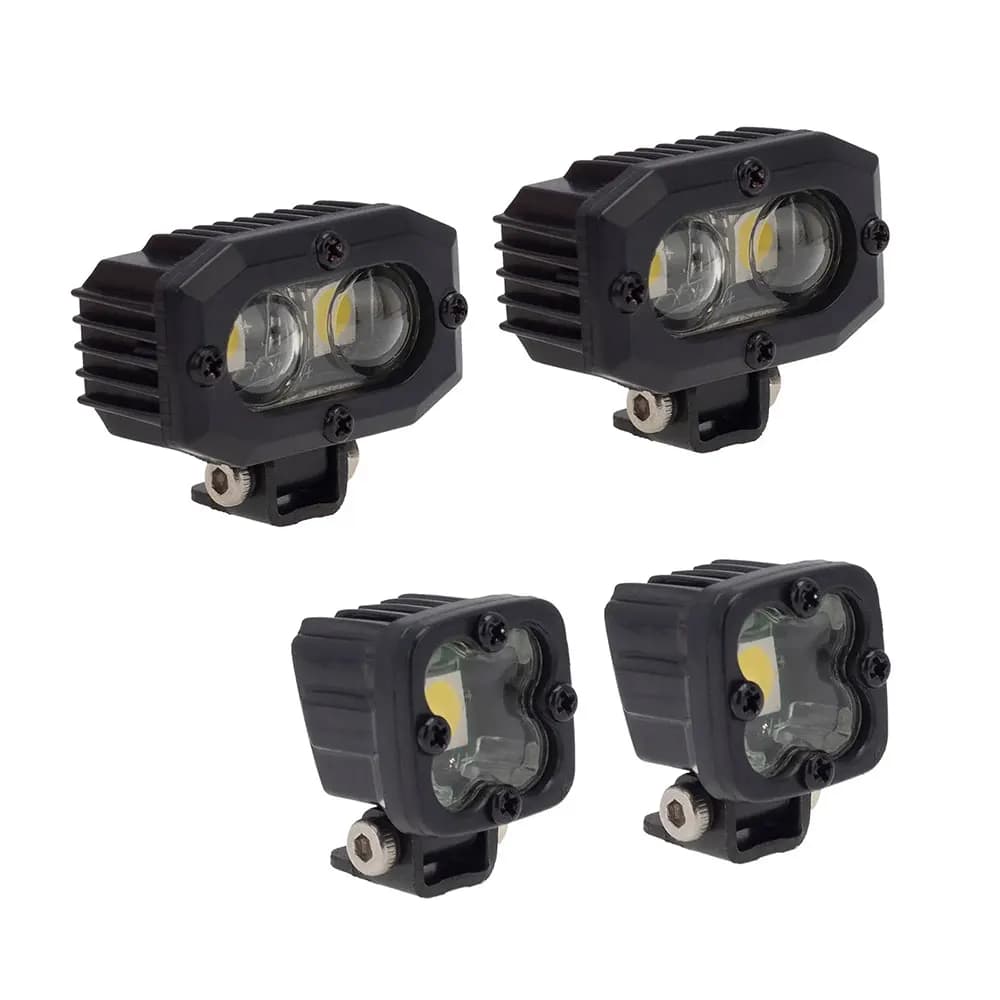 Luci a LED Fari luminosi 5050 Faretto quadrato per 1/10 RC Crawler Axial SCX10 90046 TRX4 Wraith RR10 MST Redcat Gen8