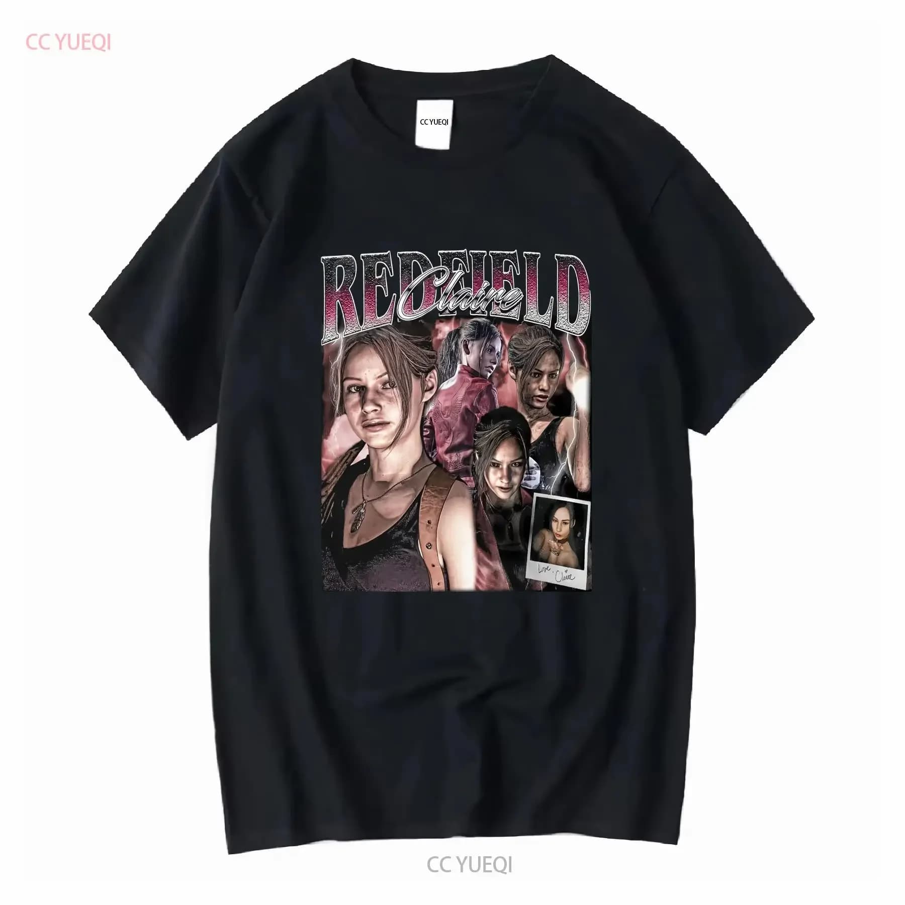 Vintage Claire Redfield T-shirt for women and men long sleeves or short vintage elongated homme Graphic unisex Versatile