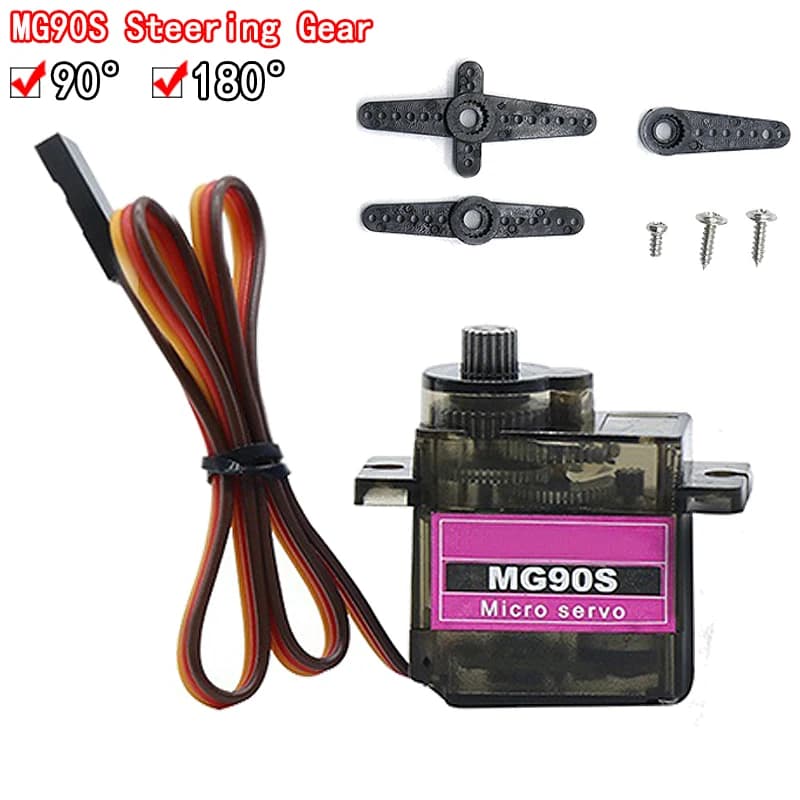 MG90S Servo digitale 9g con ingranaggi in plastica per elicottero Rc aereo barca auto MG90 9G IN MAGAZZINO
