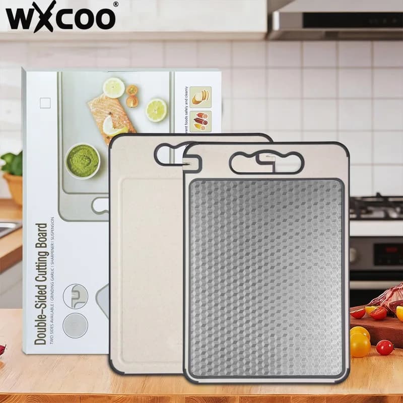 Tagliere in acciaio inossidabile per cucina Tagliere grande con motivo diamantato per uso alimentare Tagliere antiscivolo a doppia faccia