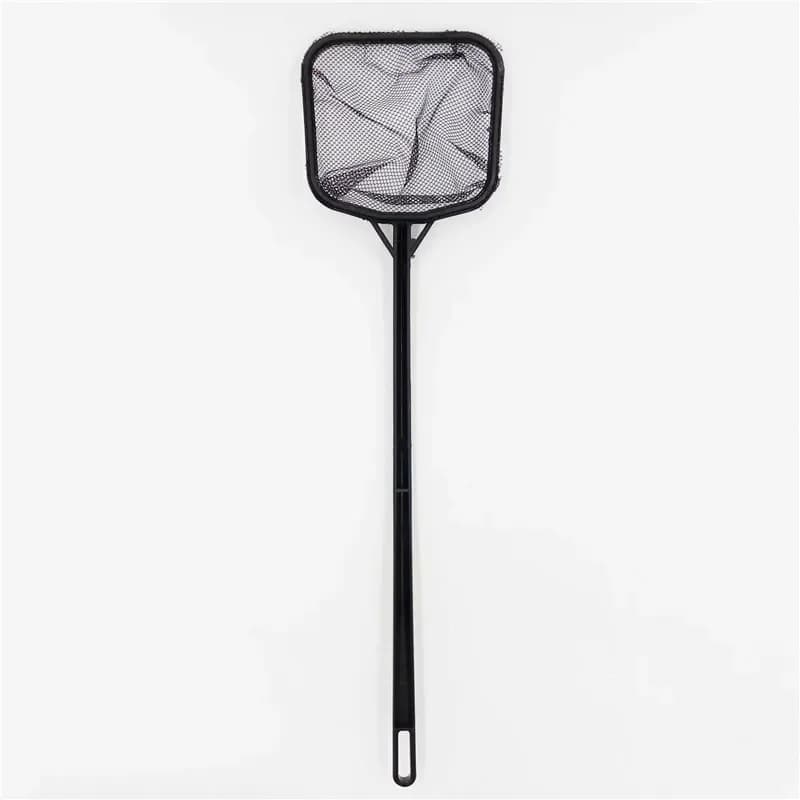 1 pz 41 cm x 12 cm portatile manico lungo quadrato acquario acquario rete da pesca guadino per pesci di piccole dimensioni
