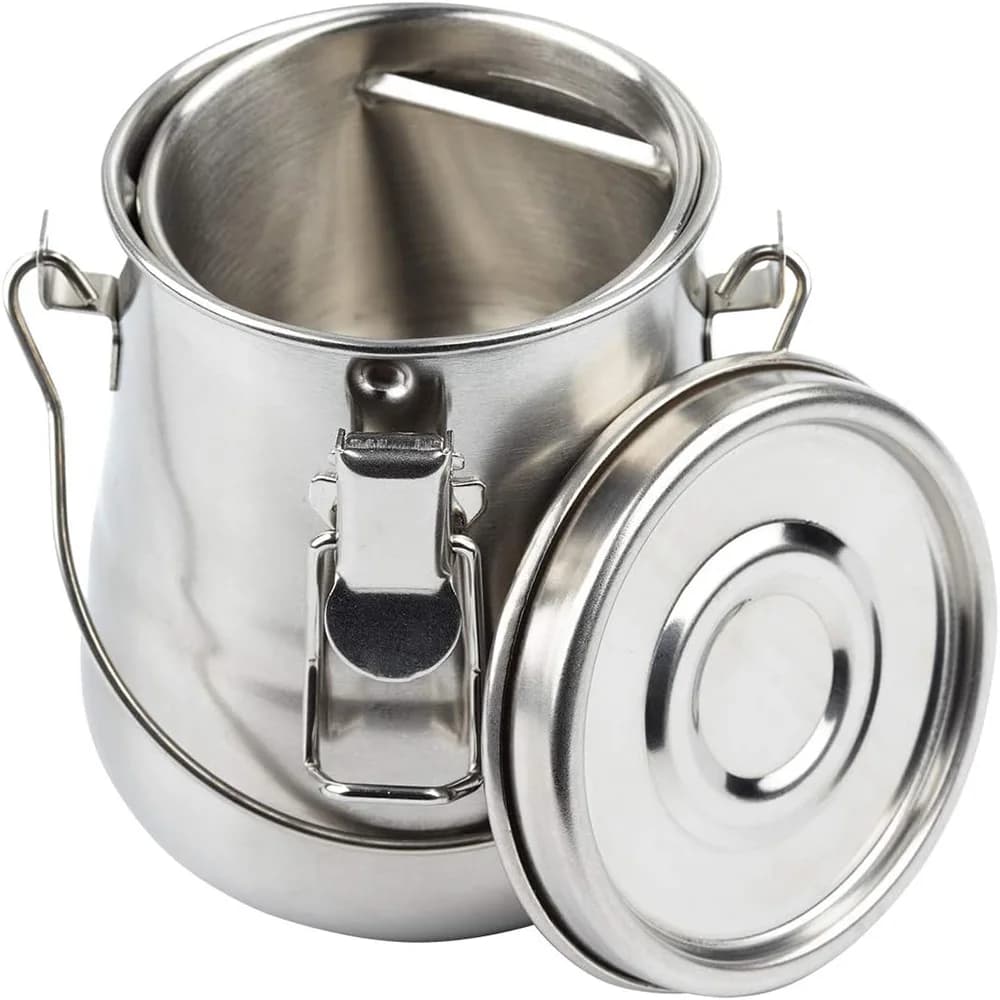 Rondella per pennelli per pittura a olio, rondella portatile per pennelli a prova di perdite in acciaio inossidabile con coperchio e schermo filtrante per pittura a olio