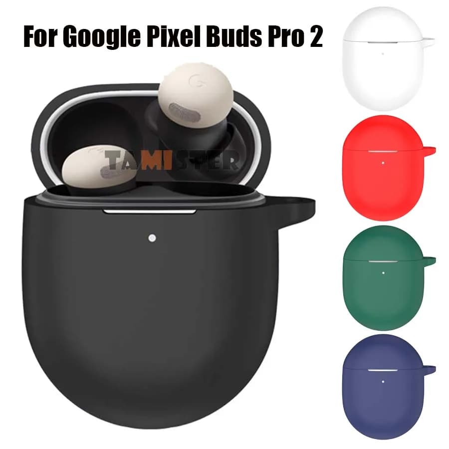 Silicone Case For Google Pixel Buds Pro 2 Wireless Earphones Accessories Protective Sleeve Cover Protector Shell With Hook