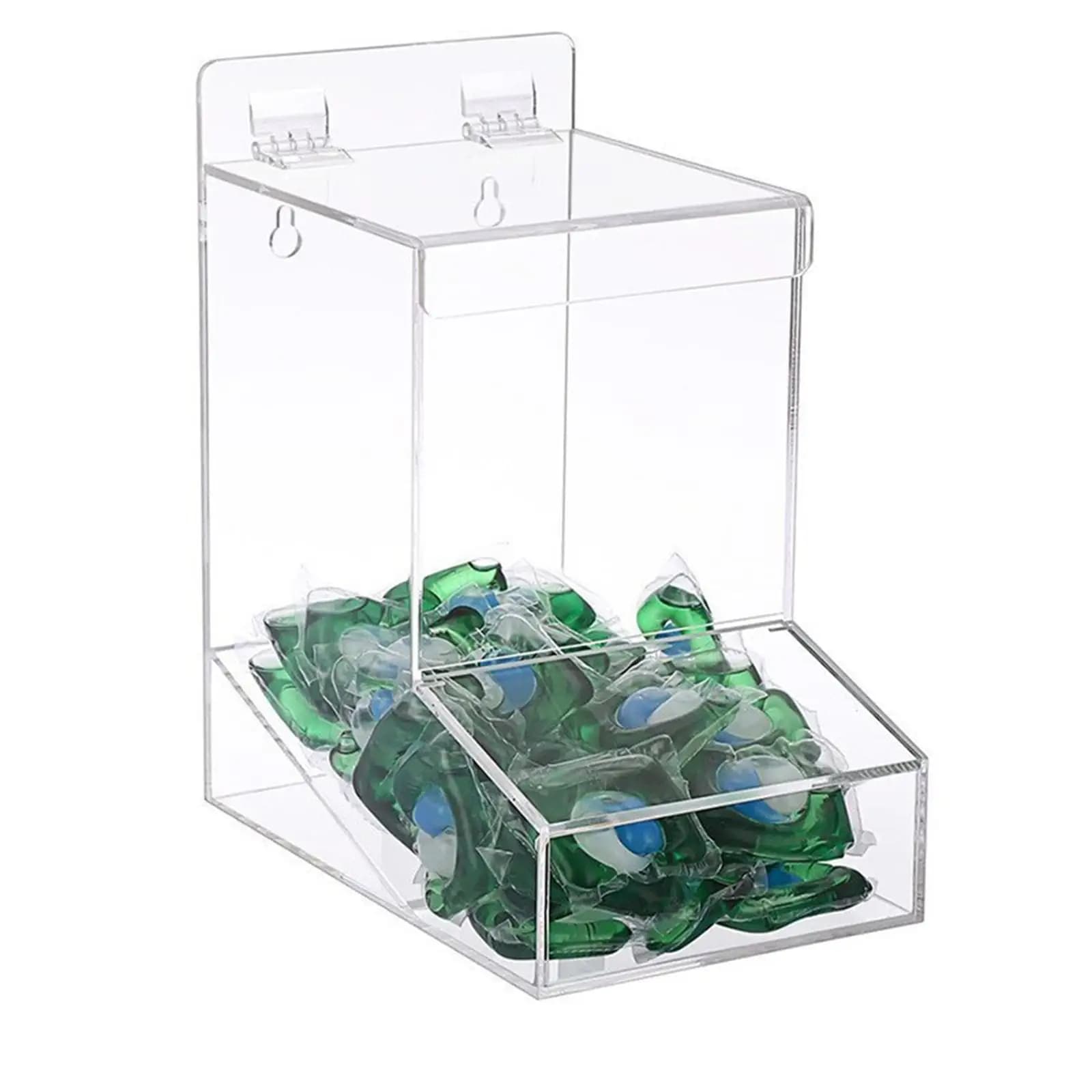 Contenitore per capsule di detersivo, accessori per la conservazione, cucina, ufficio versatile, perline, robusto