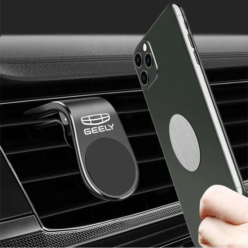 Supporto magnetico per telefono portatile a forma di L per Geely geometry C Emgrand Gc6 Gx3 Ec7 Atlas Coolray Cross NL3 X6 GS accessori per auto