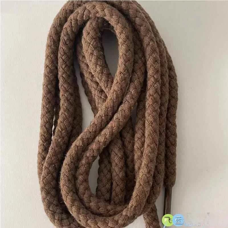 Men's Thick Short 8mm round Rope Shoelaces Drawstring Sweatshirt Hat Belt Ties Durable Sports Pants Waist Cord Fly Blue Valley