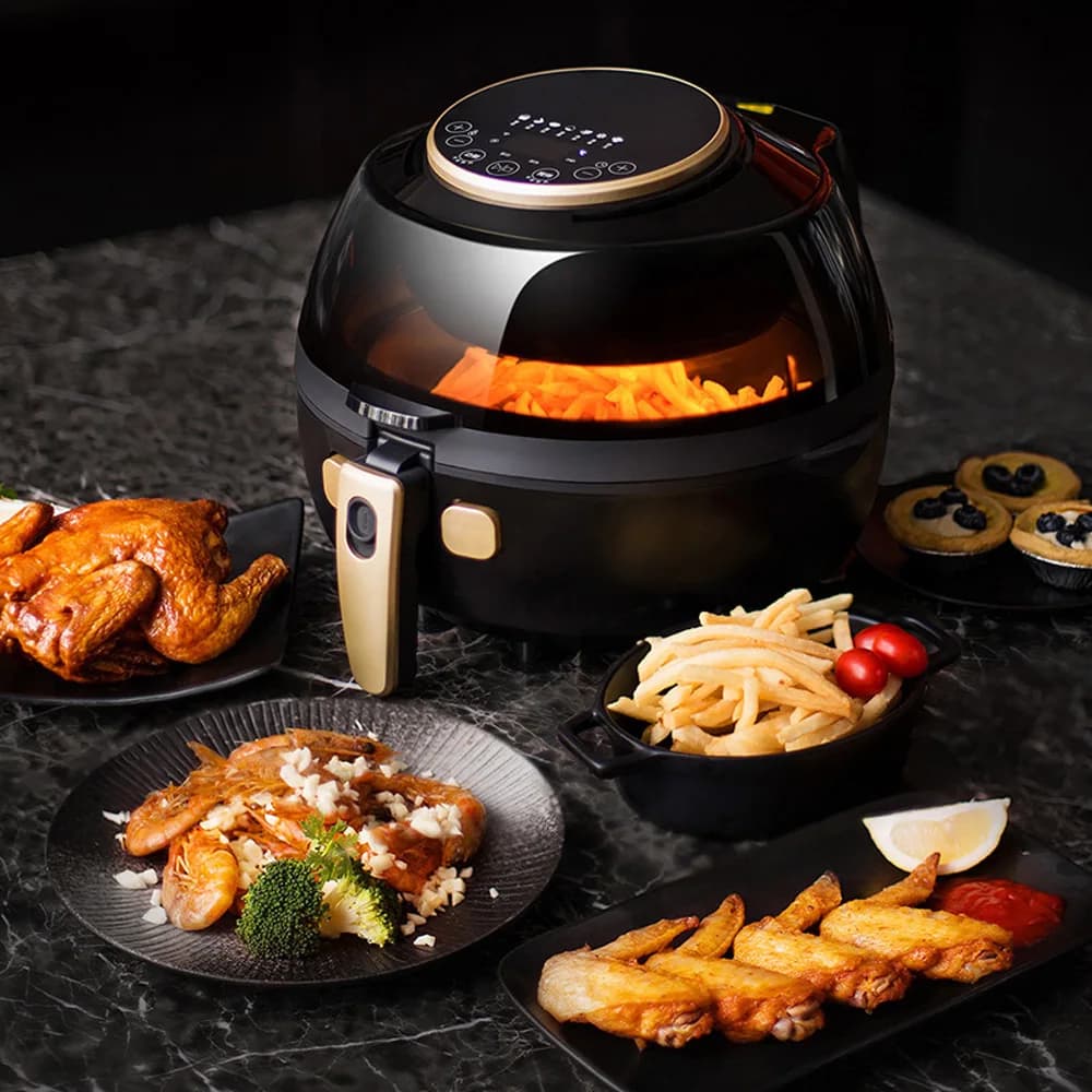 Automatic French Fries Machine Houehold Intelligent Air Fryer Multifunctional Large Capacity Fryer Freidora Electricas
