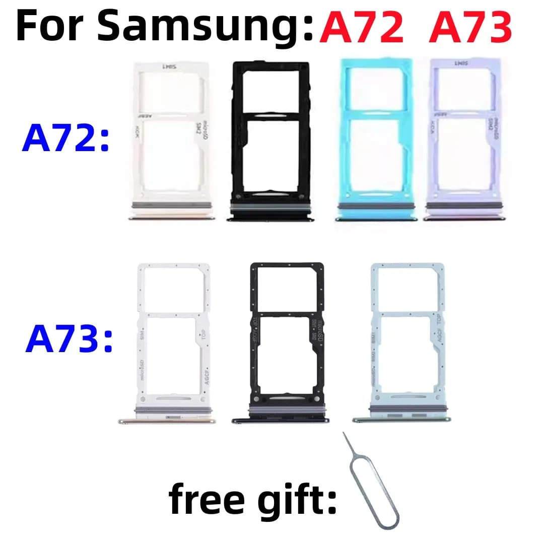 SIM Card SD Card vassoio chip slot cassetto porta carte per Samsung Galaxy A72 A73 SM-A725M/DS A725F A736B/DS cassetto chip card vassoio