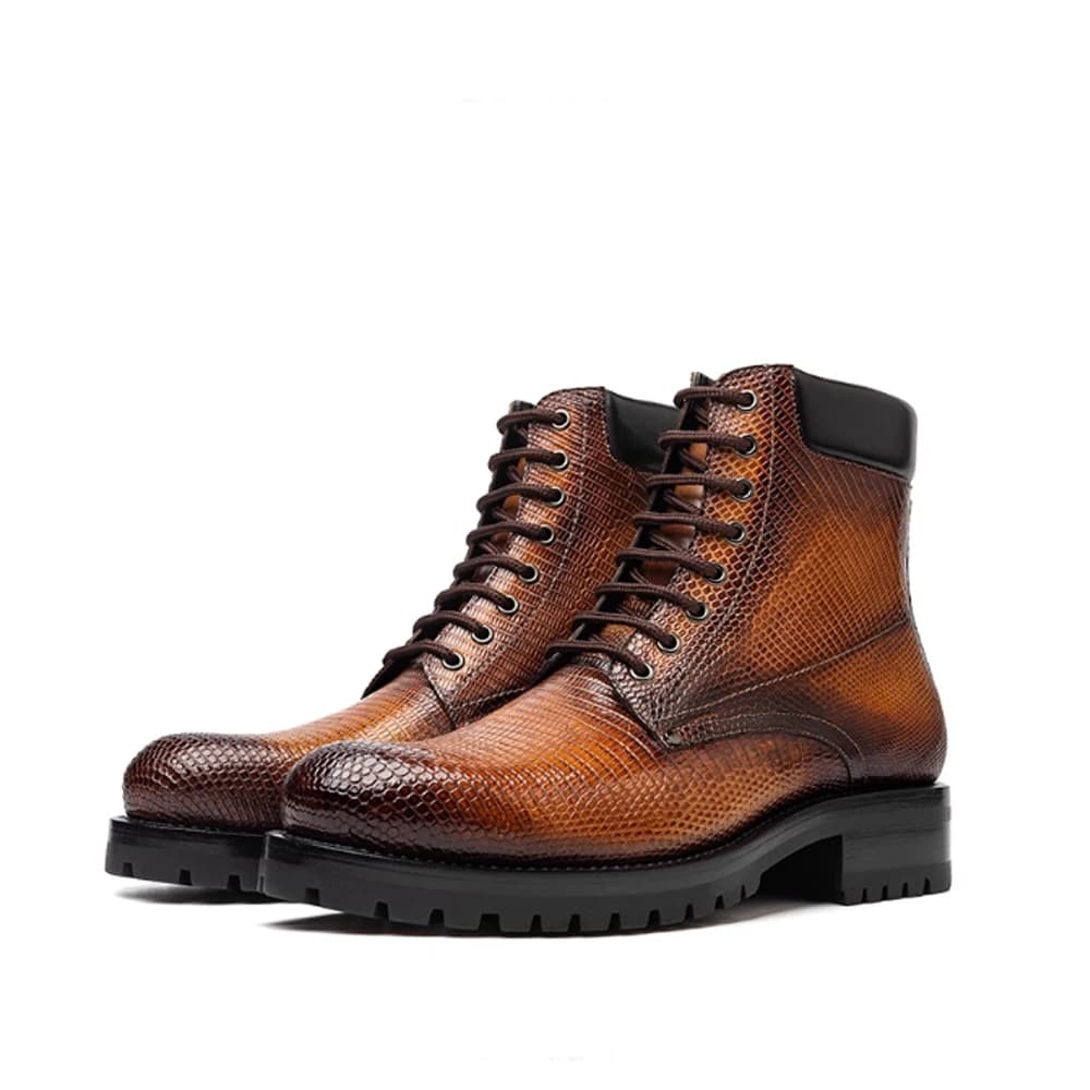 KEXIMA uomo stivali in pelle scarpe invernali maschili marrone pennello colore moda uomo
