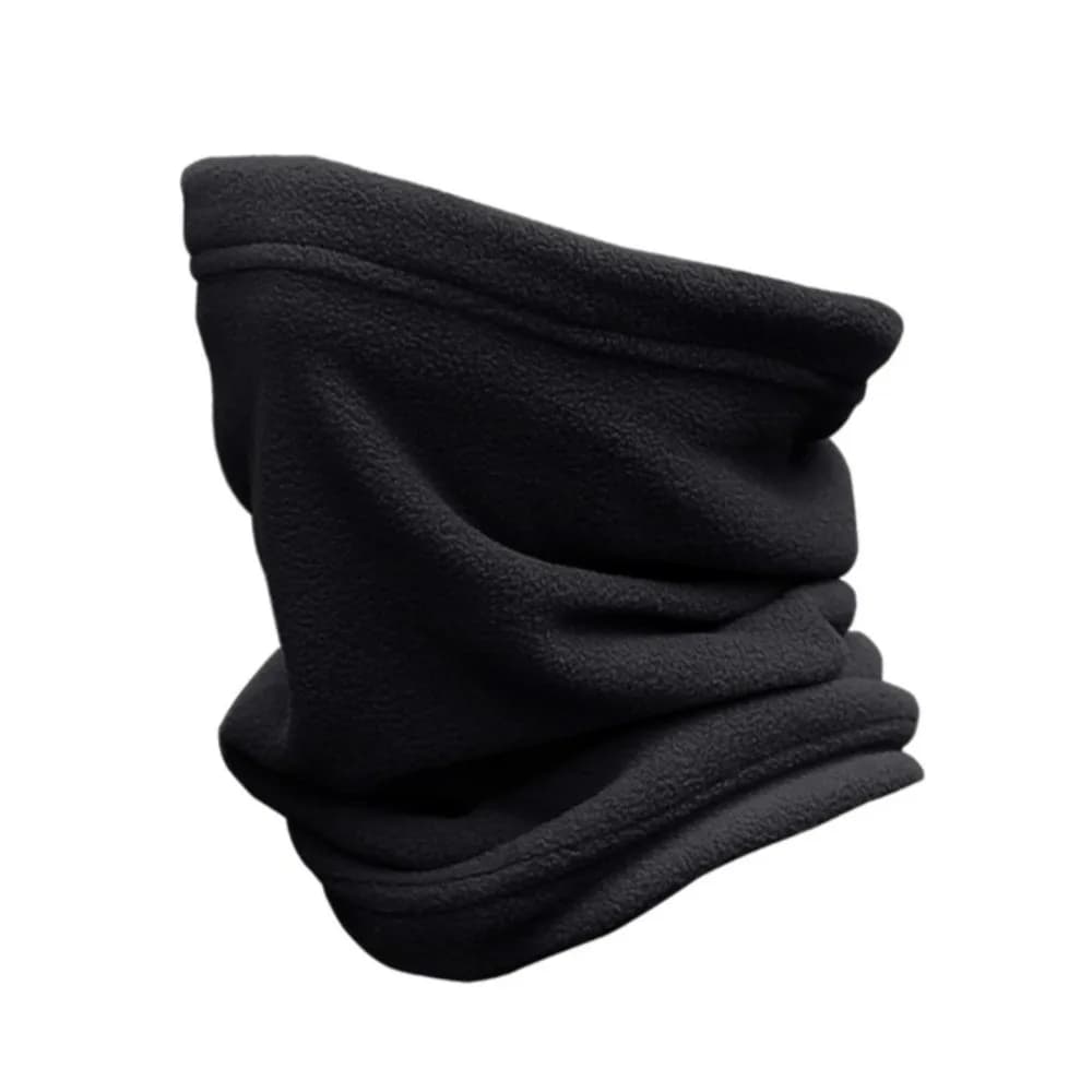 New Adjustable Warm Scarf Windproof Coldproof Fake Collar Polar Fleece Solid Color Tube Scarf for Outdoor Cycling Skiing