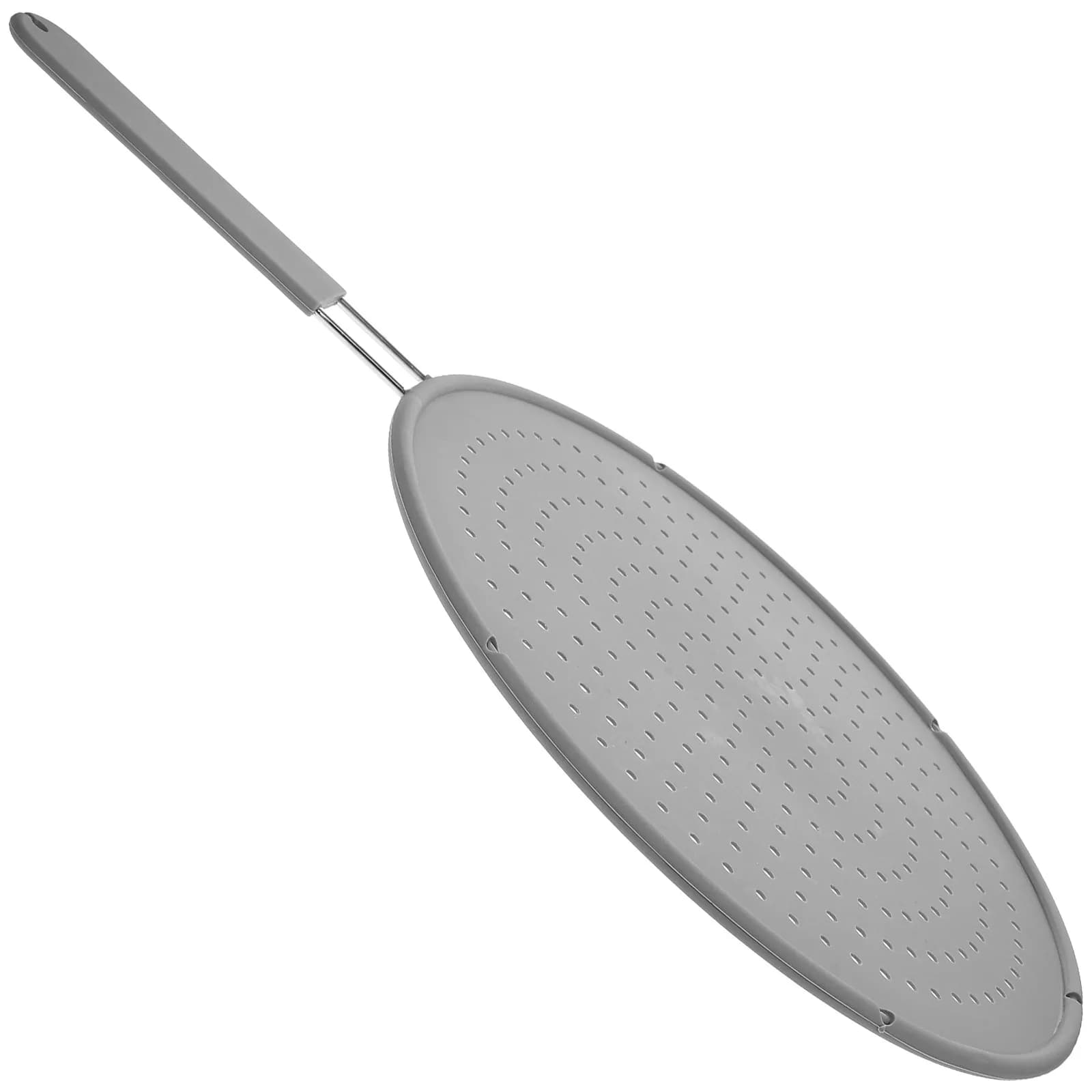 Schermo Protettivo in Silicone per Padella Anti-Schizzi, Resistente al Calore, con Manico Confortevole, Anti-Ruggine, per Pentole