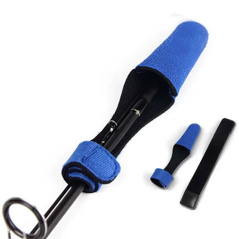 2 pz/lotto canna da pesca punta copertura strumento di pesca cavo tirante carpa cinghia cintura tirante accessori per la pesca attrezzatura