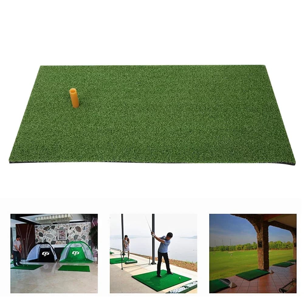 Tappetino per colpire il golf Tappetini per erba per pratica di swing da golf per interni ed esterni con maglietta da golf in gomma