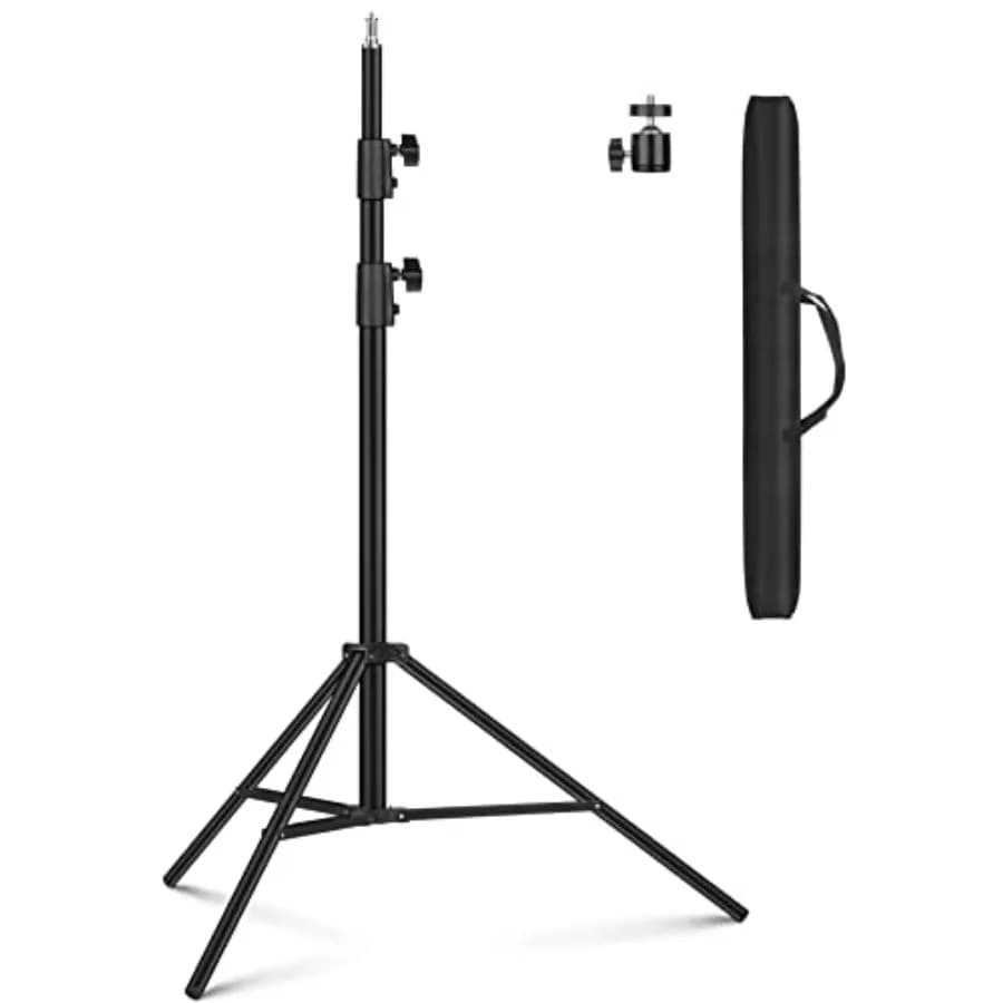 Stativo per Illuminazione Fotografica Professionale in Alluminio, Treppiede Robusto da 280 cm (9.2 ft/110'') per Riflettori e Softbox per Ritratti Fotografici
