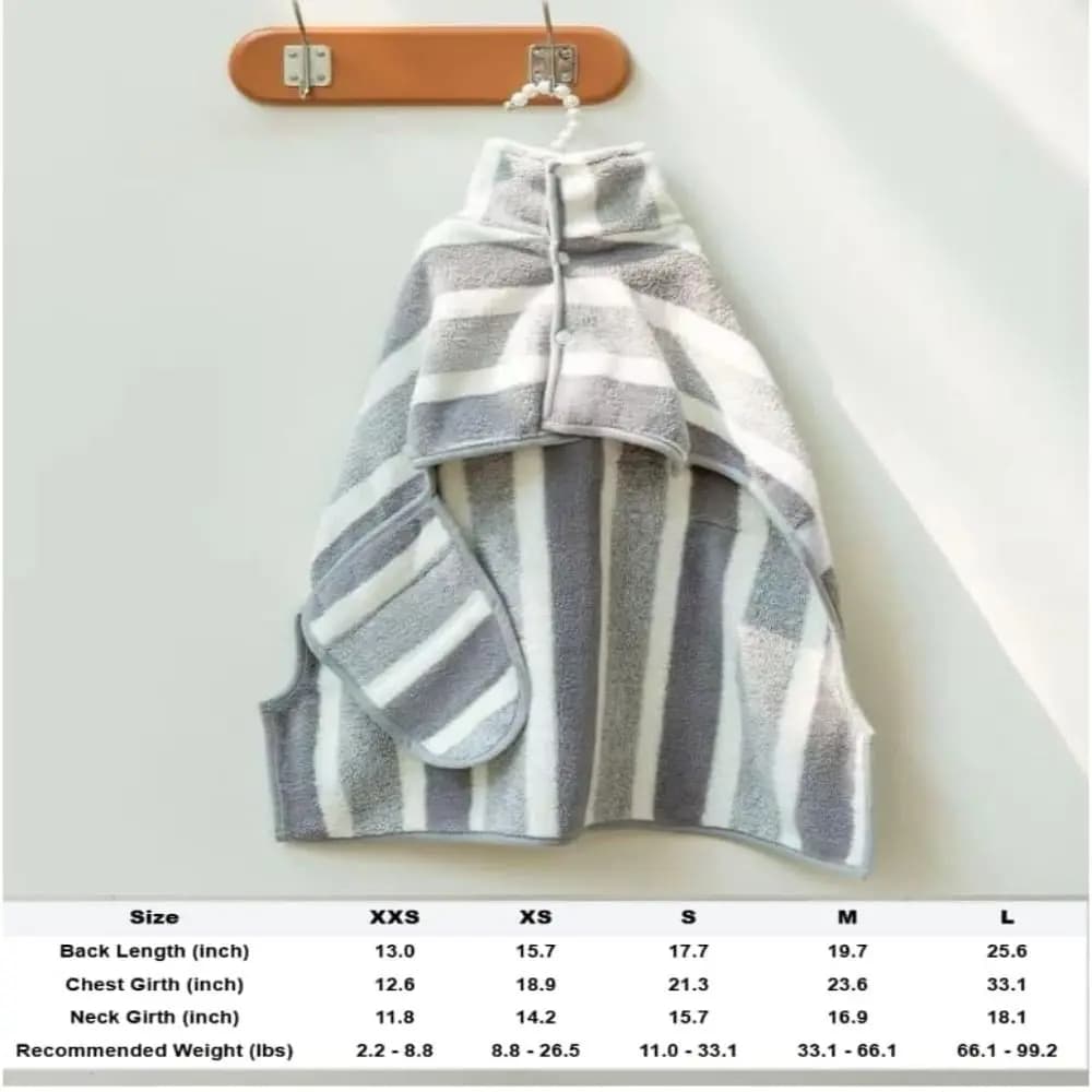 High Quality Water Absorption Dog Bathrobe Quick Drying Microfiber Pet Clothes Double Layer Thickened Bath Towels Travel
