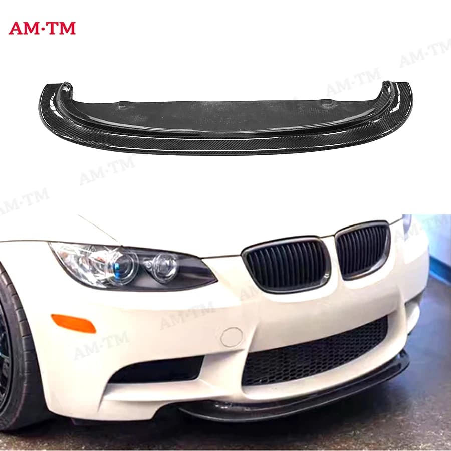 For BMW 3 Series E90 E92 E93 M3 2008 - 2013 Carbon Fiber Car Front Bumper Splitter Front Lip Chin Spoiler Diffuser Parts Body ki