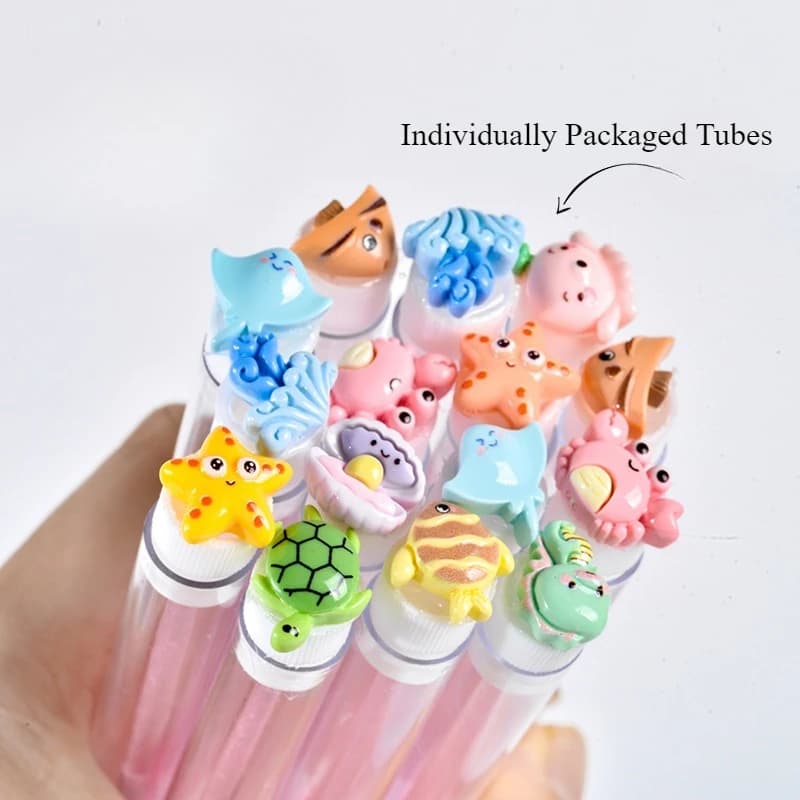 10 Pieces /Random Style Eyelashes Brush Container Mascara Brush Wand Case Lash Spoolies Tube Spoolie Holder Makeup Brush