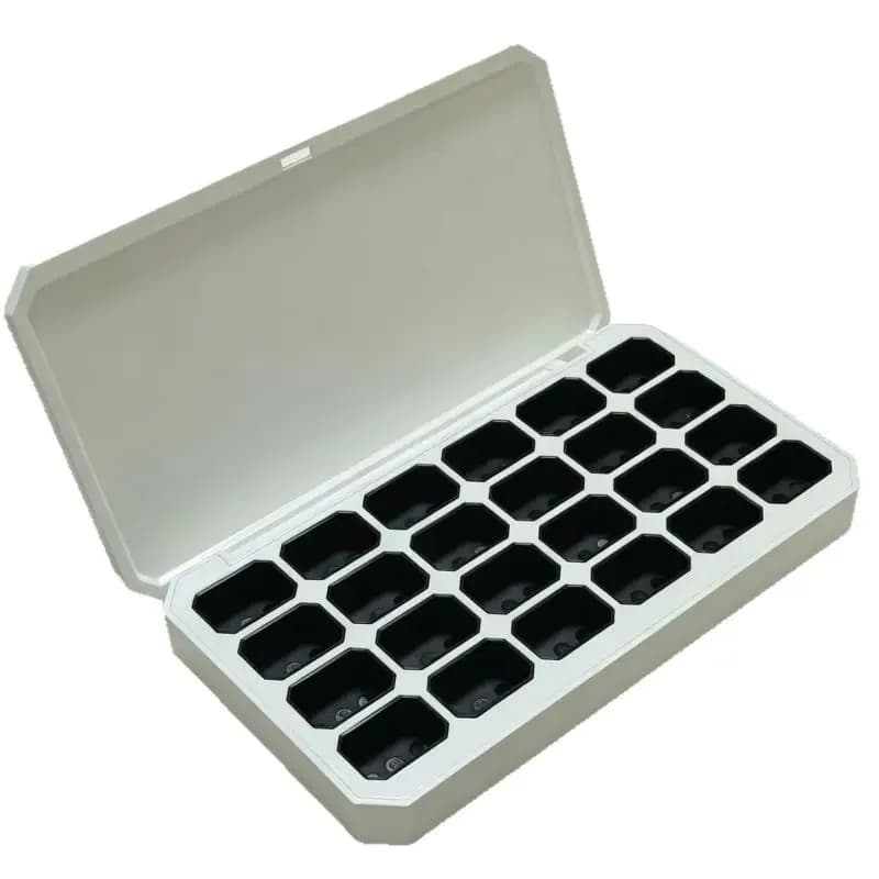 1Pc Empty Magnetic Packaging Box 24 Grids For Nail Manicure DIY Fast Painting Gel Solid UV Varnishes Ombre Gel Nail Polish·..