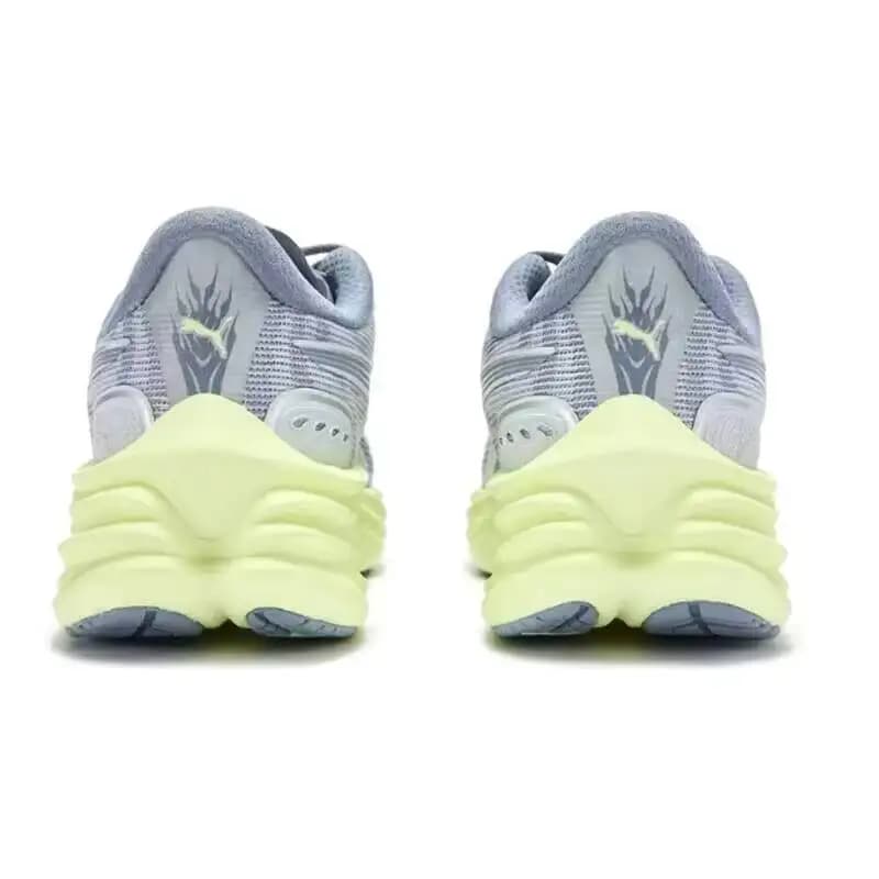 Men Puma 311140-19 Purple Lime Lightweight Running Shoes, Breathable Knit Cushion Athletic Sneakers For Marathon Jogging Gym