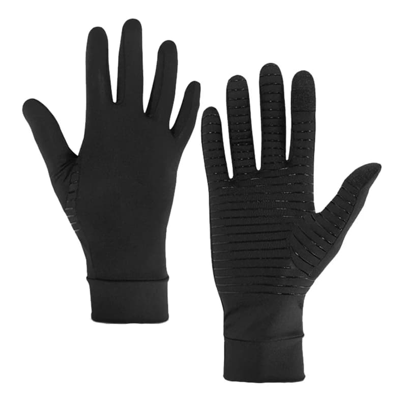 Guanti da donna e da uomo Guanti con punte per touch screen in fibra di rame e spandex per la corsa sportiva Guanti da guida per escursionismo da calcio caldi invernali