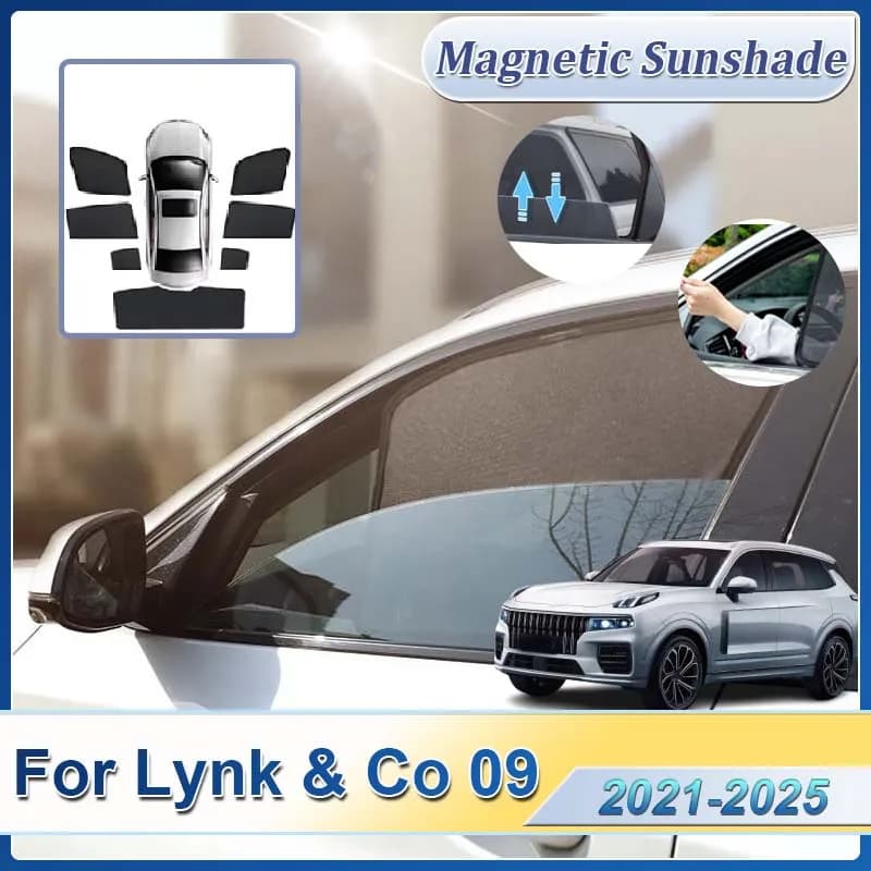 Accessori per Lynk & Co 09 Nordcross 001 2021-2025, Parasole Magnetico per Parabrezza Auto, Protezione Solare, Accessorio Ombreggiante