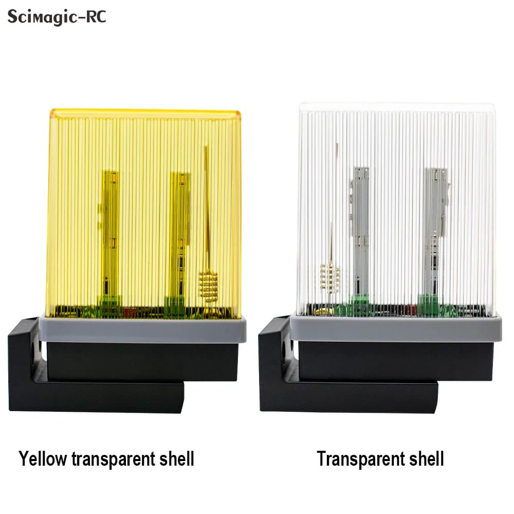Luce Lampeggiante di Sicurezza AC/DC 12V-24V 85-265V per Cancello e Porta del Garage con Allarme
