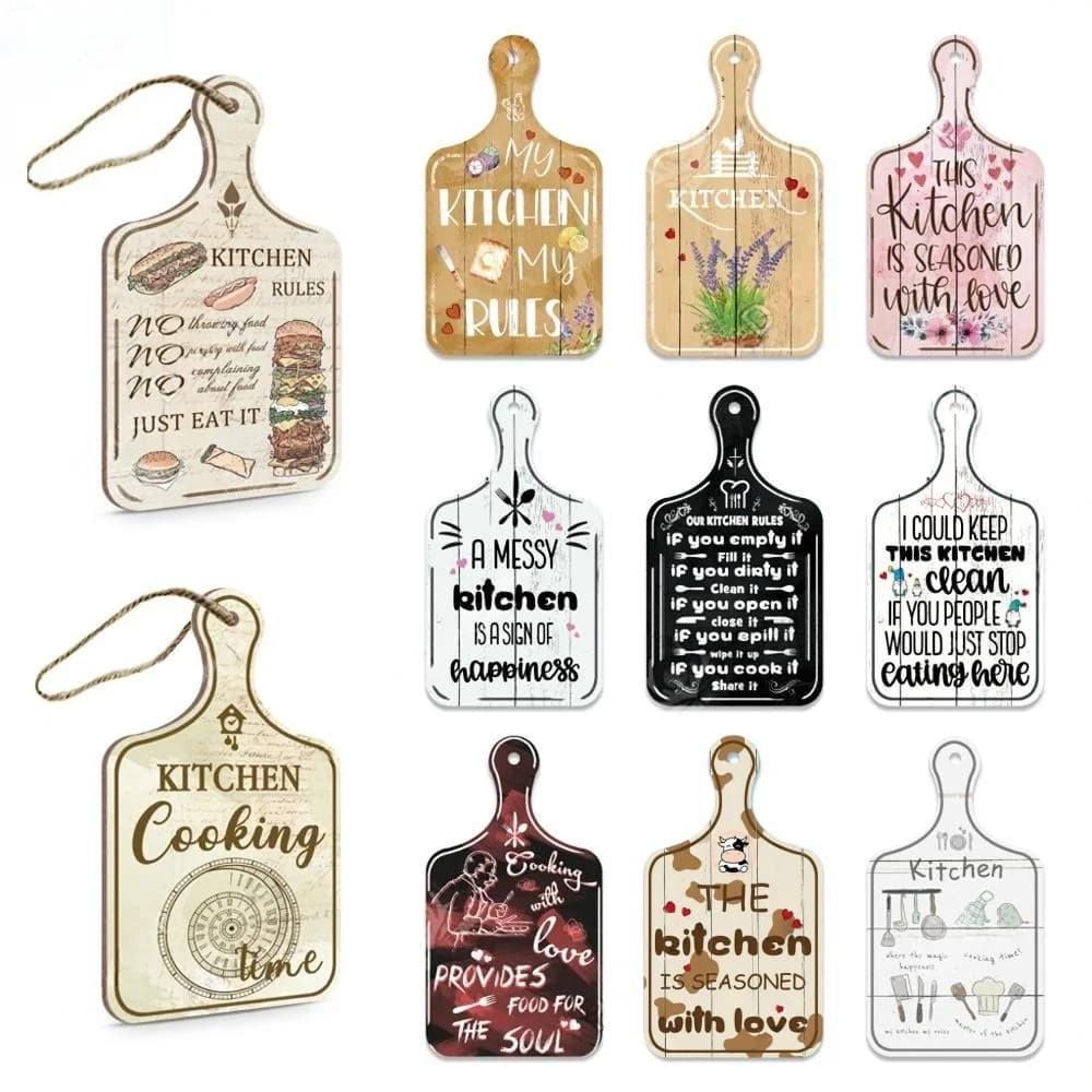 Vintage DecorationCucina Small Cutting Cutting Board Rustic Wooden Hanger for Custom Home Decoration Kitchen Wall Decoration