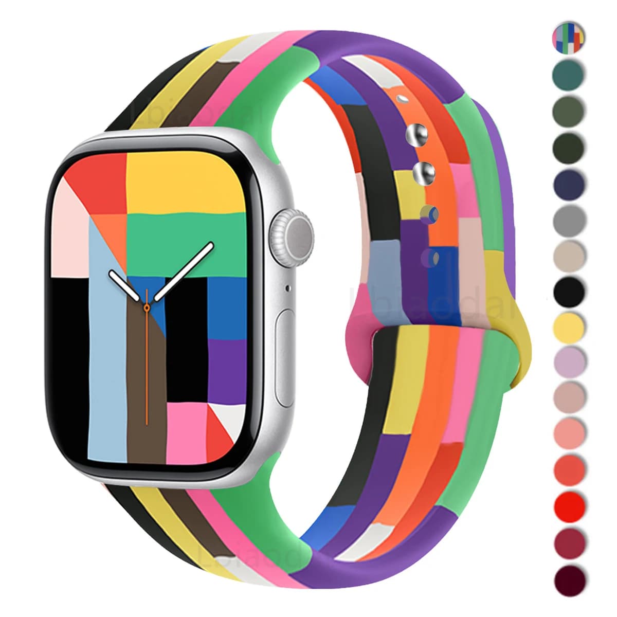 Correas in silicone per cinturini Apple Watch 44mm 40mm 45mm 46mm 41mm 42mm braccialetto iwatch serie Se3 7 8 9 10 11 Ultra 3 2 bande 49mm