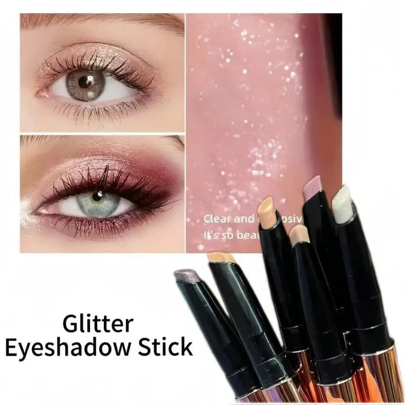 Ombretto in stick impermeabile Shimmery Highlight, adatto a tutte le pelli, trucco occhi radiante a lunga durata, facile da applicare