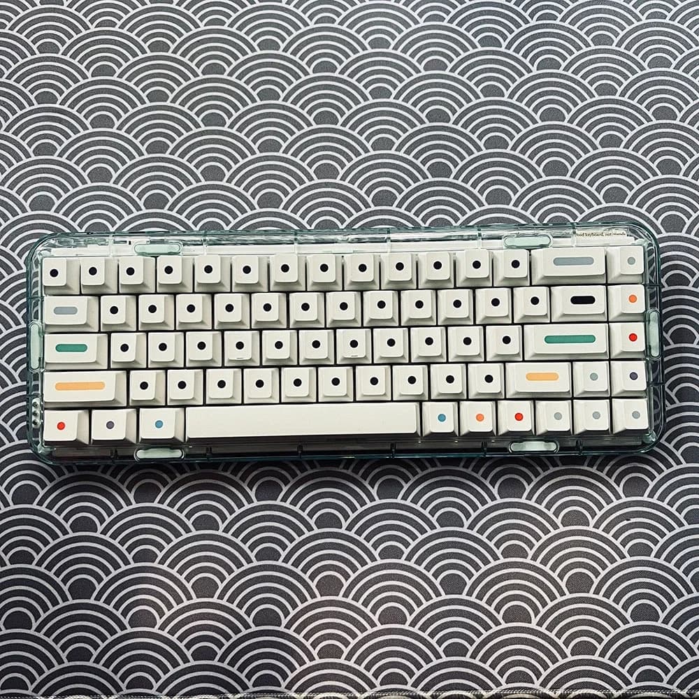 GMK DOTS PBT Keycap Set Personalizzato Inglese Giapponese Minimalista Sublimazione Cherry Profile Point Keycaps per Tastiera Meccanica