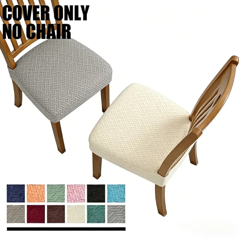 Fodera per Sedia Jacquard Resistente, Rimovibile, Lavabile, Antipolvere, Elasticizzata in Spandex, per Sedie Imbottite da Pranzo, Copricuscino 2026