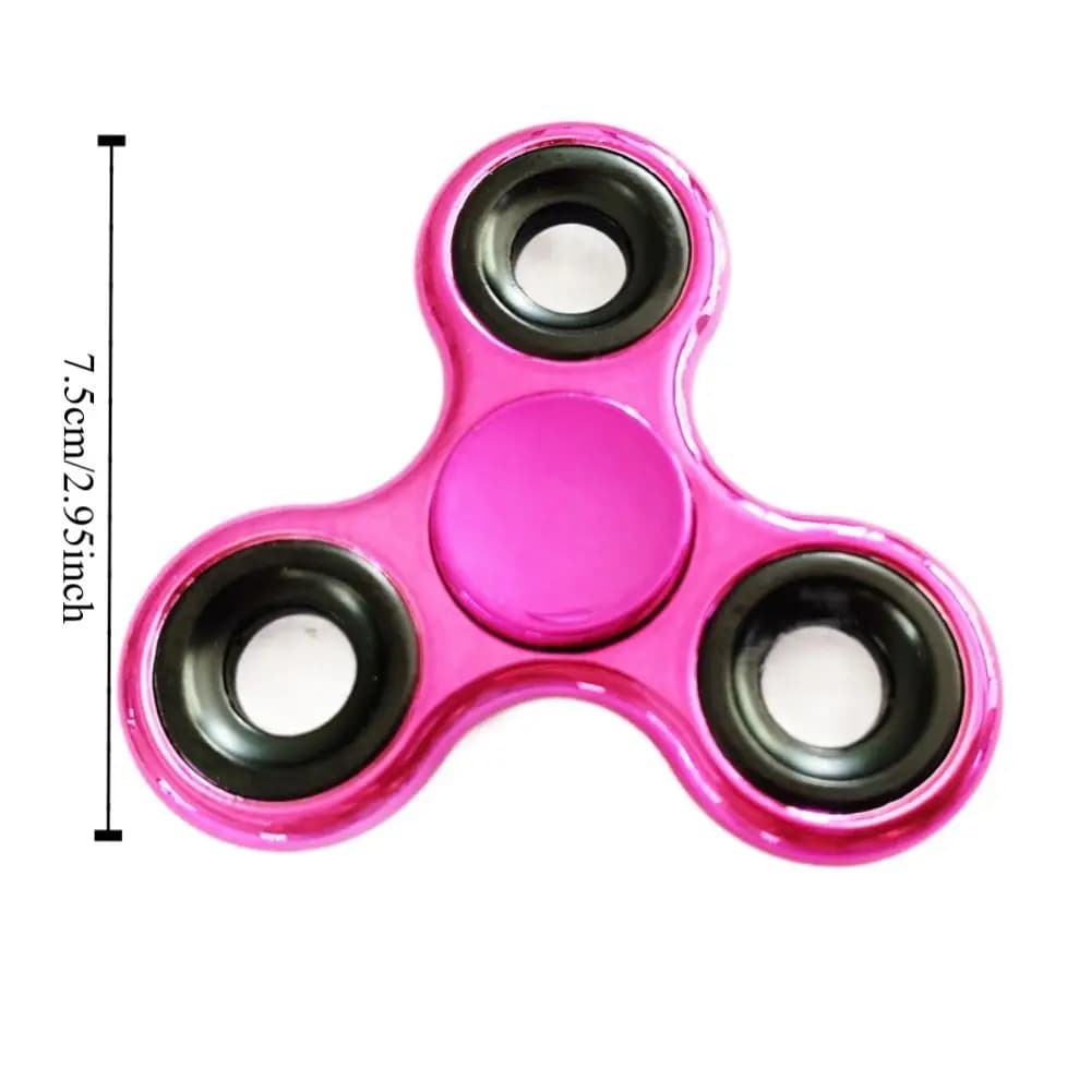 Giroscopio con punta delle dita a 4 cuscinetti Placcatura Spinner a mano con tre dita Interessante giocattolo agitato Giocattolo di decompressione con punta delle dita per adulti