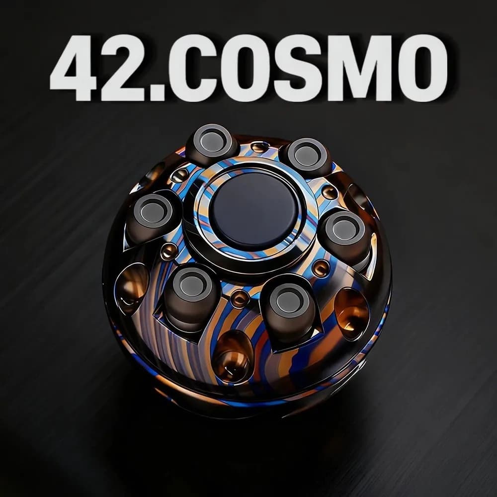 42.COSMO EDC Death Star Rotore meccanico Gyro Fidget Spinner Fidget Toys per adulti Disegni originali Gadget per alleviare l'ansia