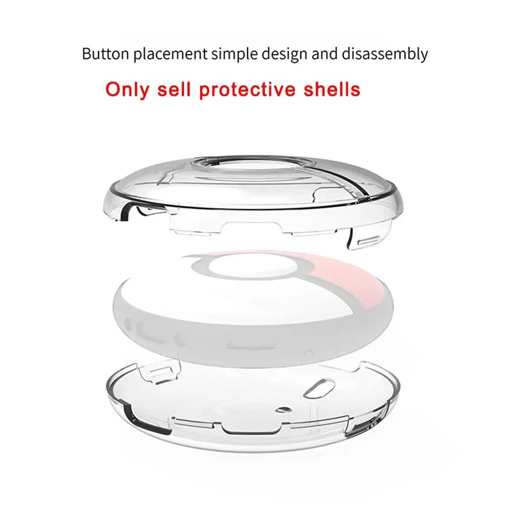 For Pokemon GO Plus and Game Host Transparent Protective Case For Pokeball Shell For Poke Ball Game Console Sleeve With Lanyard