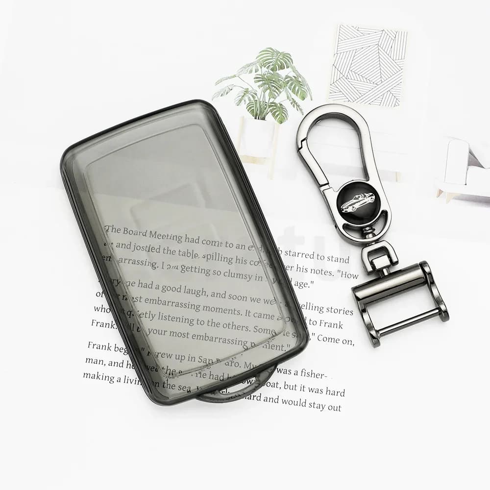 Transparent TPU Car Key Case Cover For Renault Zoe Koleos Scenic 4 Arkana Dacia Sandero Card Captur Megane Talisman Espace Clio
