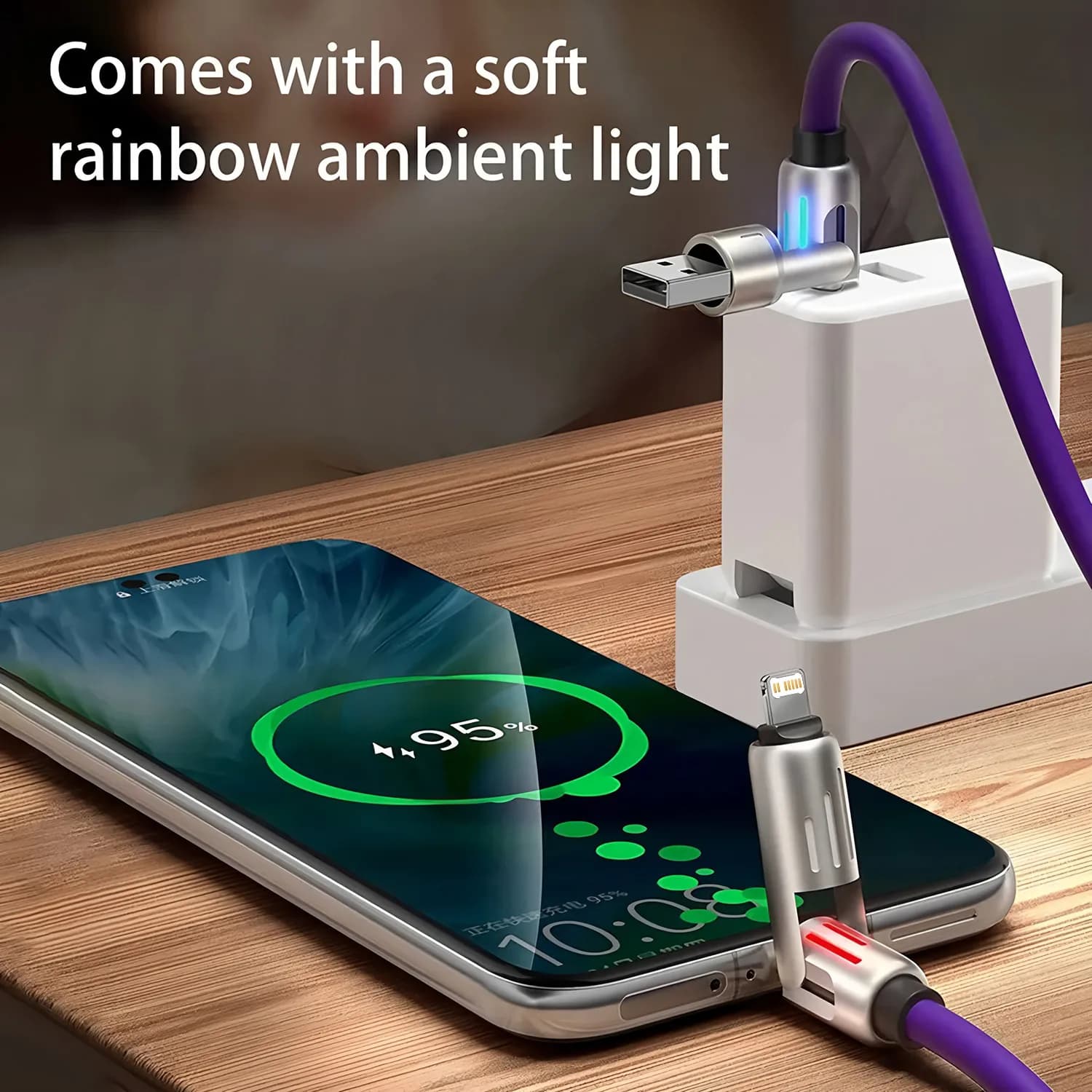 Cavo Dati 4 in 1 240W Ricarica Rapida USB Tipo C PD in Silicone per iPhone Huawei Samsung Xiaomi